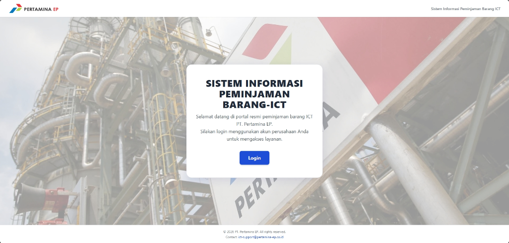 PT. Pertamina EP Tanjung Field — Sistem Informasi Peminjaman Barang ICT